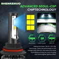 thumbnail image 3 of Pour Ford Excursion 2000 2001 2002 2003 2004 Ampoules de Phare LED 9007 HB5 Faisceau Haut et Bas 2 Pcs, 3 of 10