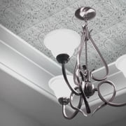 RoomMates Tin White Peel & Stick Tile Backsplash