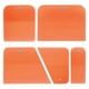 thumbnail image 2 of Juego de 5 espátulas PPF genéricas, prácticas y de alto rendimiento para tintado de ventanas con imanes. Naranja, 2 of 9