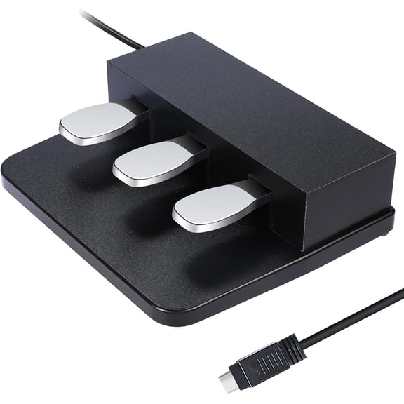 ABPETE 3-pedal for digital keyboard piano, Three pedal unit for yamaha P85 P95 P48 P105 P115 Electric pianos keyboards
