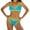 AB254 Blue, variant on Fashion Swimwear For Women Color Block Suspender Front Bow Tie Design Bikini Tops And Bottom Set Stylish Casual Ladies Beach Pool Party Wear Blue Size M
