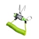 thumbnail image 4 of Correos de buceo de buceo Equipo seguro Equipo de emergencia con bobina espiral Drifs gancho versátil alto rendimiento alto rendimiento Verde, 4 of 9