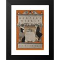 thumbnail image 2 of Maxfield Parrish 11x14 Black Modern Framed Museum Art Print Titled - Harper's Weekly, Christmas (1897), 2 of 5