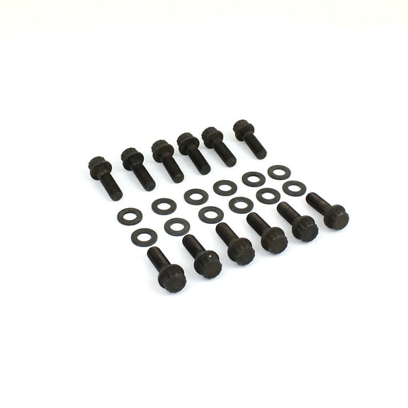 Speedmaster PCE318.1004 Compatible with Chevy Sbc 350 12 Point Black Oxide Intake Manifold Bolt Kit