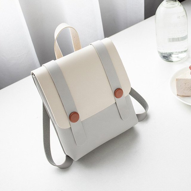 Mochila pequeña de cuero PU para niñas adolescentes, bolso de hombro con cremallera, Mini mochila escolar para mujer Fivean unisex