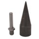 thumbnail image 4 of Broca cónica de tornillo, divisor de leña, vástago hexagonal, herramienta de perforación de madera de acero con alto contenido de carbono, 4 of 8