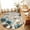 Brown, variant on Entryway Rug 2'x3', Teal Tulip Butterfly Kitchen Runner Rugs Non-Slip Carpet Mats, Beige Turquoise Floral Farmhouse Wooden Bedside Rugs Runners Washable Floor Carpet for Bathroom Laundry Room