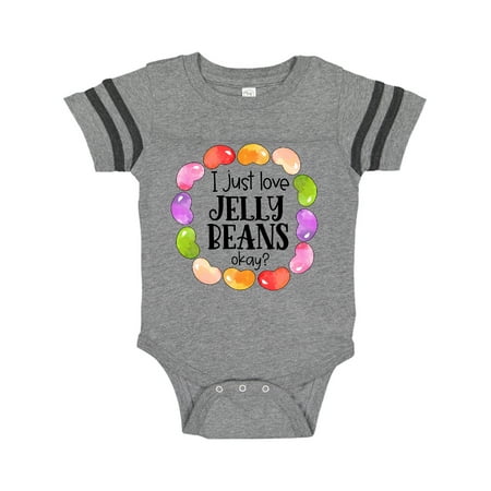 

Inktastic I Just Love Jellybeans Okay Easter Candy Gift Baby Boy or Baby Girl Bodysuit