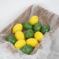 thumbnail image 3 of 12pcs Artificial Lemons and Limes, Fake Fruit Lemons Artificial Lifelike Simulation Lemon for Home House Kitchen Party Decoration, 3 of 5
