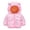 Pink-13, variant on Nugftut Girls Boys Puffer Jackets Size 2-3Years Winter Coat Lightweight Printed Hooded Coat with Ears Warm Kids Clothing