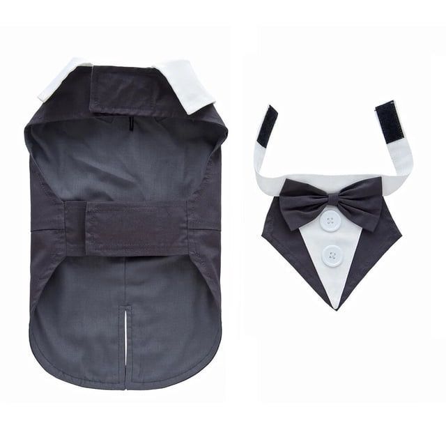Pet Wedding Suit Gentleman Wedding Pet Dog Halloween Clothes Dog Cute Cachorro Mascotas Suit Bow Tie Wedding Shirt Costume ShopWise Round