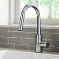 thumbnail image 2 of KRAUS Oletto Single Handle Pull Down Kitchen Faucet with QuickDock Top Mount Installation Assembly in Chrome, 2 of 8