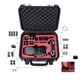 thumbnail image 5 of Estuche a prueba de explosiones protectora Durable a prueba de golpes Maleta de almacenamiento capacidad Bolsa de transporte para , rojo forro rojo Hugo Estuche de almacenamiento, 5 of 8