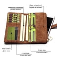 thumbnail image 4 of Cartera larga retro de PU para mujer, billetera plegable con cremallera, bolso para mujer, 4 of 7