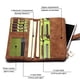 thumbnail image 4 of Monedero largo Retro de PU para mujer, carteras plegables con cremallera, bolso de mujer, 4 of 7