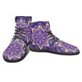 thumbnail image 5 of POLERO Women's Purple Boho Floral High Top Basketball Barefoot Shoes for Women Ladies Fashion Walking Shoe Running Athletic Sneaker Business Office Work Fitness Training Shoe, 5 of 7