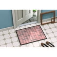 thumbnail image 4 of Watercolor Organized Paper Clips Pink Doormat 18x27, 4 of 4