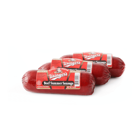 Usinger's Famous All Beef Summer Sausage 3-Pack | (3) 10 oz Sausages