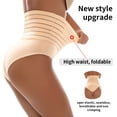 thumbnail image 4 of Ropa interior de mujer Panty de algodón de cintura alta Ropa interior de niña Ropa interior elástica y transpirable, Color de piel, XL tholdsy AP001007-12, 4 of 7