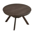 thumbnail image 2 of 47.24'' Round Rubber Wood Dining Table. Fits 4-6 people. Wooden Trestle Pedestal Base. Modern for Dining Room & Living Room. Stylish & Functional Kitchen Table. Elevate Your Dining Experience, 2 of 8