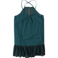 thumbnail image 1 of Free People Womens Calico Trapeze Shift Vestido, Verde, Grande, 1 of 1