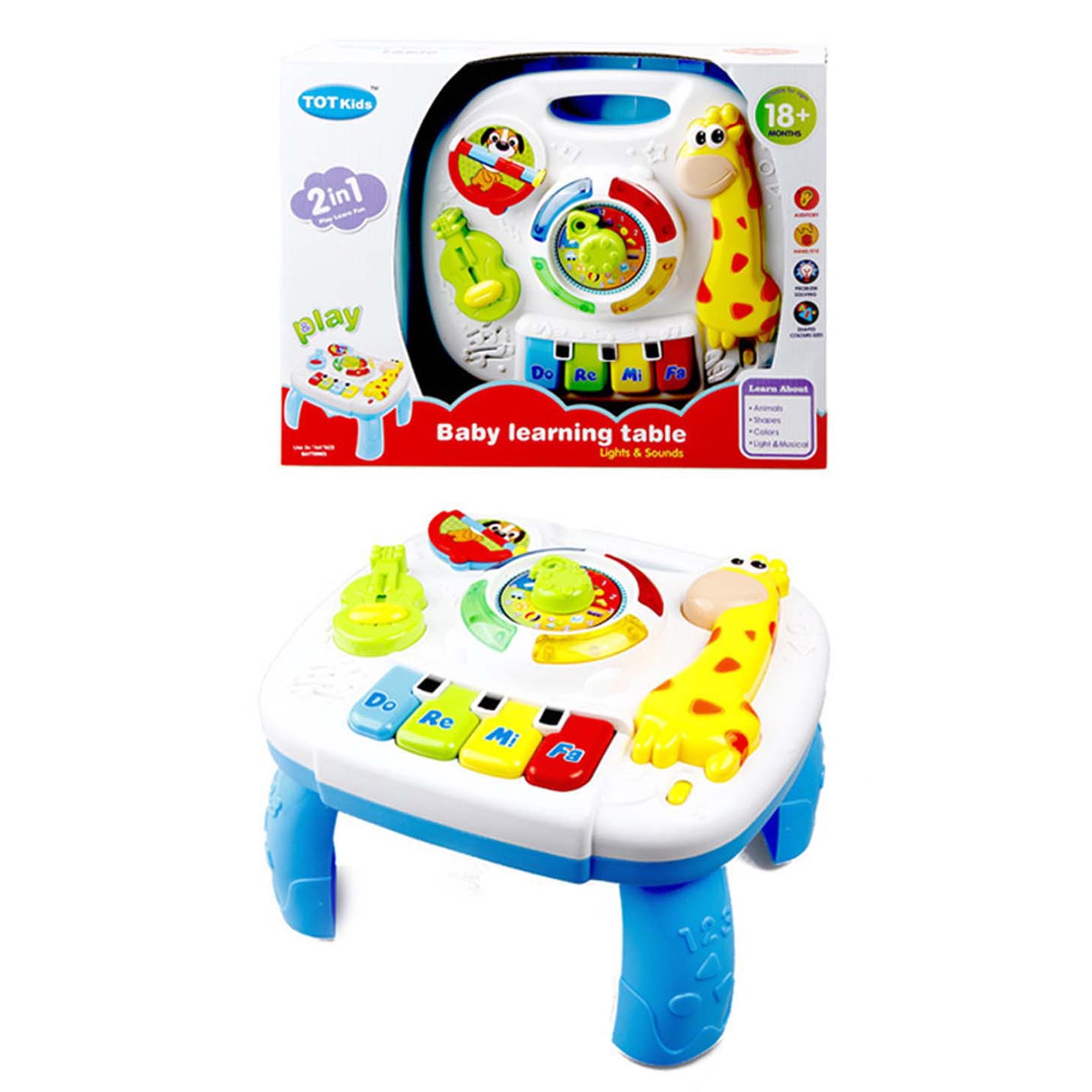 BOOMTB Infants Musical Instrument Learning Table Baby Toys Animals Piano Early Educational Study Activity Center Music Game BOOMTB Infants Musical Instrument Learning Table Baby Toys Animals Piano Early Educational Study Activity Center Music Game