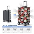 thumbnail image 6 of Bixox Washable Skull and Roses Printed Luggage Cover, Fashion Suitcase Protector Fits for Large luggage, 6 of 8