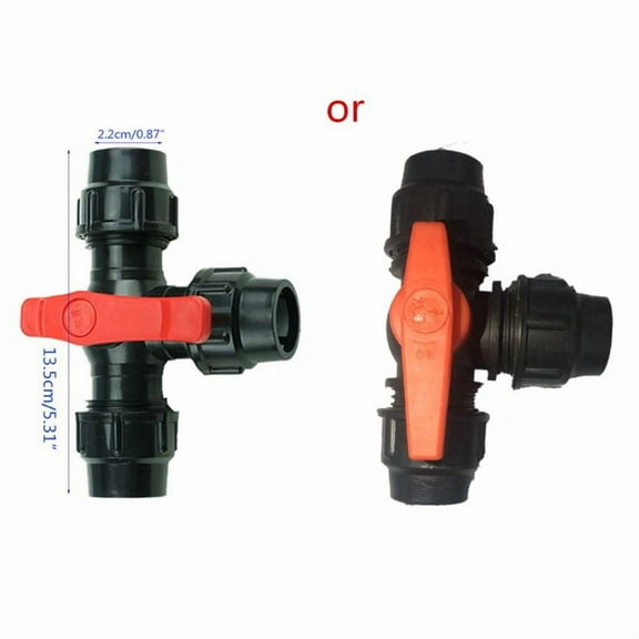 Quick Connect PE Plastic Three-way for Valve Shut off Ball for Valve Fitting 3 Way Diverter for T Shape Adapter for Valv