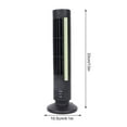 thumbnail image 3 of Tower Fan, 90° Oscillating Fan With Remote Control, Quiet Fan, 3 Speeds, LED Display, Bladeless Stand Fan Floor Fan For Bedroom Home Indoor, 3 of 5
