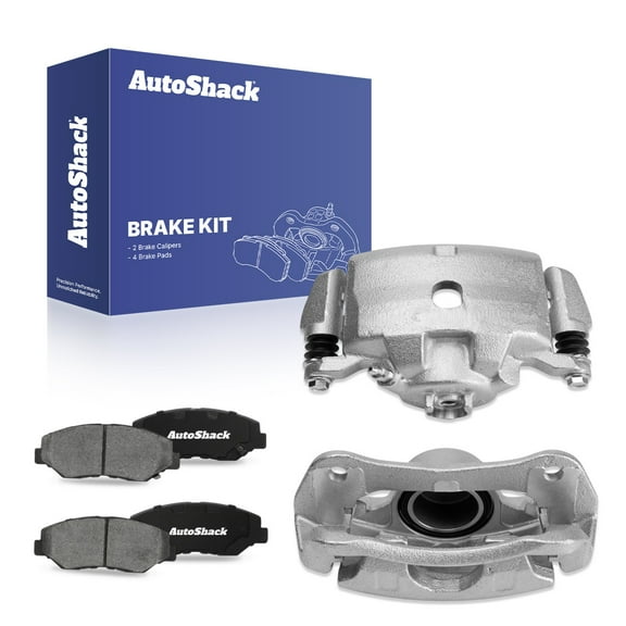 AutoShack Front Brake Calipers and Ceramic Pads Kit Driver and Passenger Side Replacement for 2005-2006 Honda CR-V 2012-2015 Civic 2013-2015 Acura ILX 2.4L 4WD FWD BRK010306762