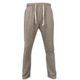 thumbnail image 4 of Mifsaly Summer Pants for Men Drawstring Casual Straight Leg Cotton Pants Textured Relaxed Fit Lightweight Breathable Travel Vacation Boho Clothes with Pockets, 4 of 9