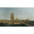 thumbnail image 2 of Emil Jakob Schindler 18x12 Gold Ornate Wood Frame and Double Matted Museum Art Print Titled - At the Thaya Near Lundenburg (1883-1884), 2 of 4