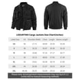 thumbnail image 6 of LEDUNTINO Men's Bomber Jacket, Lightweight Casual Spring Fall Windbreaker, Multi-Pocket Cargo Jacket, 6 of 7