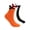 Black & Orange & White, variant on Spencer 3 Pairs Mens Ankle Compression Socks Cushion Cotton Low Cut Athletic Sports Tab Socks for Plantar Fasciitis（White）