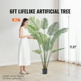 thumbnail image 6 of SKYSHALO 6 Ft Faux Lifelike Areca Catechu Betel Palm Nut Tree, 6 of 9