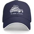thumbnail image 2 of We Ride at Dawn Lawn Mower Hat Classic Low Profile Baseball Cap Adjustable Golf Dad Hats, 2 of 8