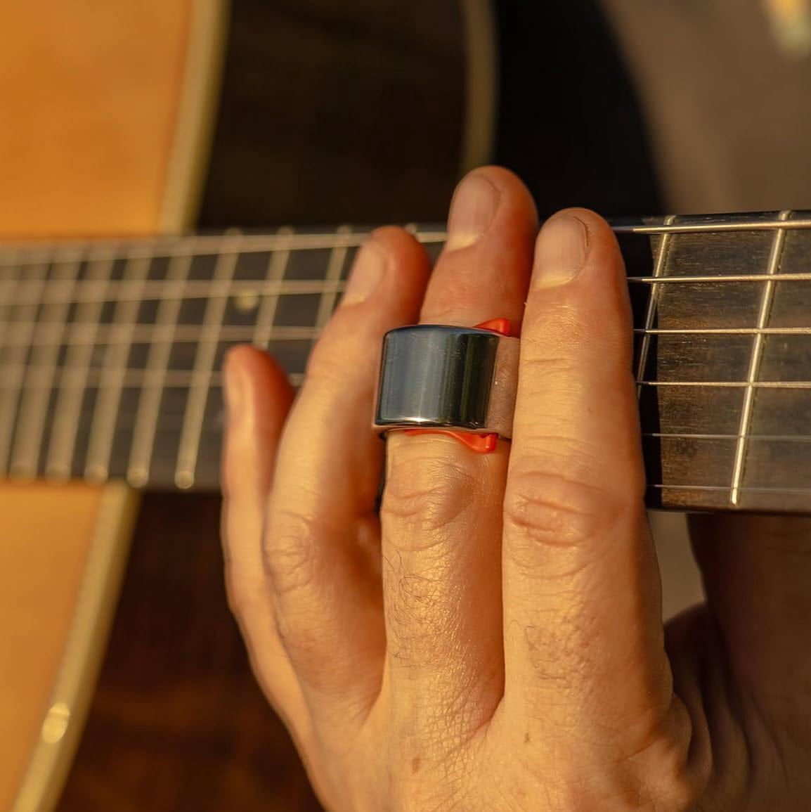 BLACK MOUNTAIN Slide Guitar Ring Regular- New Invention Made From Tungsten Steel