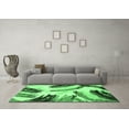 thumbnail image 3 of Ahgly Company Indoor Square Abstract Emerald Green Modern Area Rugs, 4' Square, 3 of 4