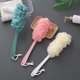 thumbnail image 4 of Dinheiro Loofah Stick, esponja de ducha de lufa, esponja de baño con mango, lufa de PE con malla suave, 4 of 7