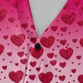 thumbnail image 5 of QHRMKOG Mens Cardigan Sweater Cute Valentine's Day Heart Cardigan Graphic Relaxed Fit Long Sleeve V Neck Button Up Cardigan Sweaters Trendy Ribbed Knited Sweaters Pink XL, 5 of 7