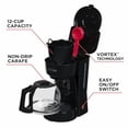 thumbnail image 5 of BLACK+DECKER Cafetera Programable de 12 Tazas con Acabado Negro, 5 of 5
