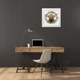 thumbnail image 3 of Keller, Lee 12x12 White Modern Wood Framed Museum Art Print Titled - Christmas Highland Wreath, 3 of 4