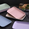 thumbnail image 5 of 8 Inch Rectangular Salad Plate/Appetizer Plate, Stackable Dessert Tray, Small Serving Plates for Salad, Appetizer and More, 5 of 7