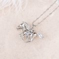thumbnail image 6 of AYYUFE Women's Horse Pendant Chain Necklace Xmas Charming, 6 of 7