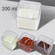 thumbnail image 4 of Advancent Caja de almacenamiento de condimentos de cocina, contenedores de condimentos sin perforaciones, tarro de combinación impermeable a Organizadores de utensilios de cocina negro transparente, 4 of 6