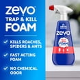 thumbnail image 2 of Zevo Roach Killer Trap & Kill Foam Spray for Roaches, Ants & Spiders Value Size 16 fl oz, 2 of 9