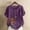 Purple, variant on QUNYINEY Crew Neck Tee Shirts Womens Short Sleeve Pullover Casual Floral Tops Button Linen Loose Summer Tops for Women