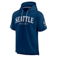 thumbnail image 2 of Men's Fanatics  Deep Sea Blue Seattle Kraken Elements Ready Short Sleeve Pullover Hoodie, 2 of 3