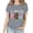 Dark Gray, variant on Patlollav Women Tshirts Under $10, Easter Womens Tops Short Sleeve Colorful Print Round Neck Casual Summer Shirts