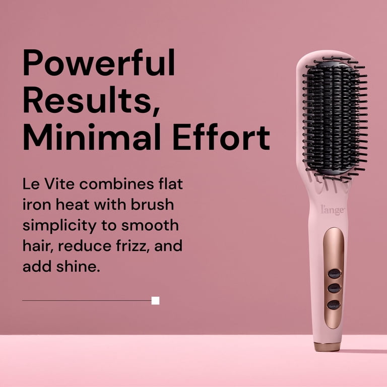 L'ange Hair Le Vite Ceramic Straightening Brush with Digital LCD